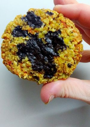 Una foto de Galletas fit y veganas de naranja y chocolate