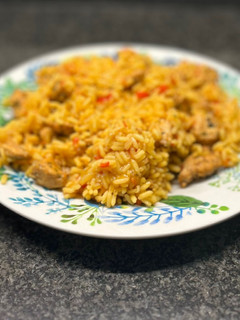 Una foto de Arroz meloso con pavo en Turbo Cecofry 4D