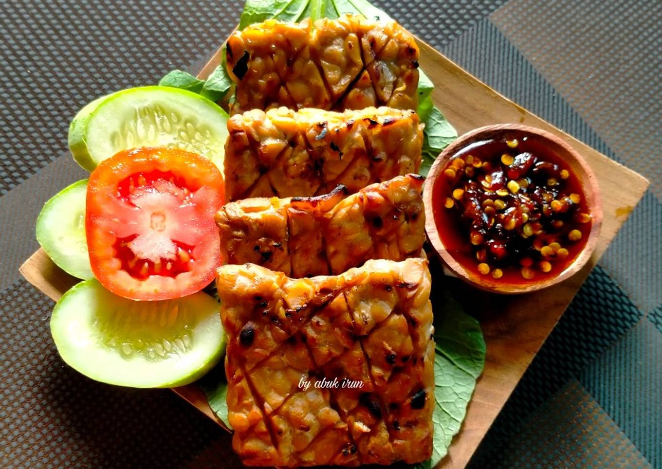 Tempe Panggang Ungkep Saus Tiram