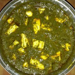 Palak paneer A picture of Palak paneer.