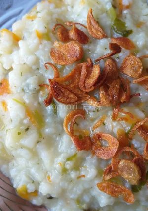 Foto resep Healthy Vegetable Porridge / お粥 / Bubur Sehat tanpa garam