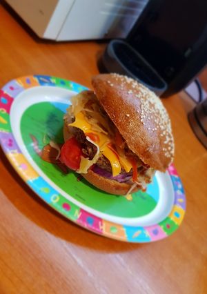 Ir barát hamburger zsemle recept fotója