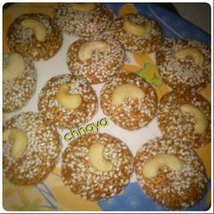 A picture of Jaggery til bati.