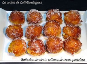 Foto principal de Buñuelos de viento rellenos de crema pastelera