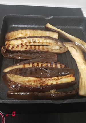 Una foto de Berenjenas a la plancha