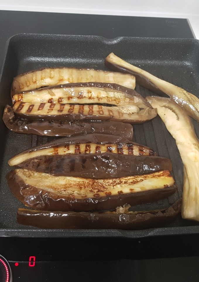 Una foto de Berenjenas a la plancha