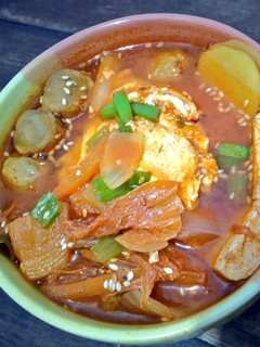 Foto resep 173. Kimchi jjigae (kimchi stew)