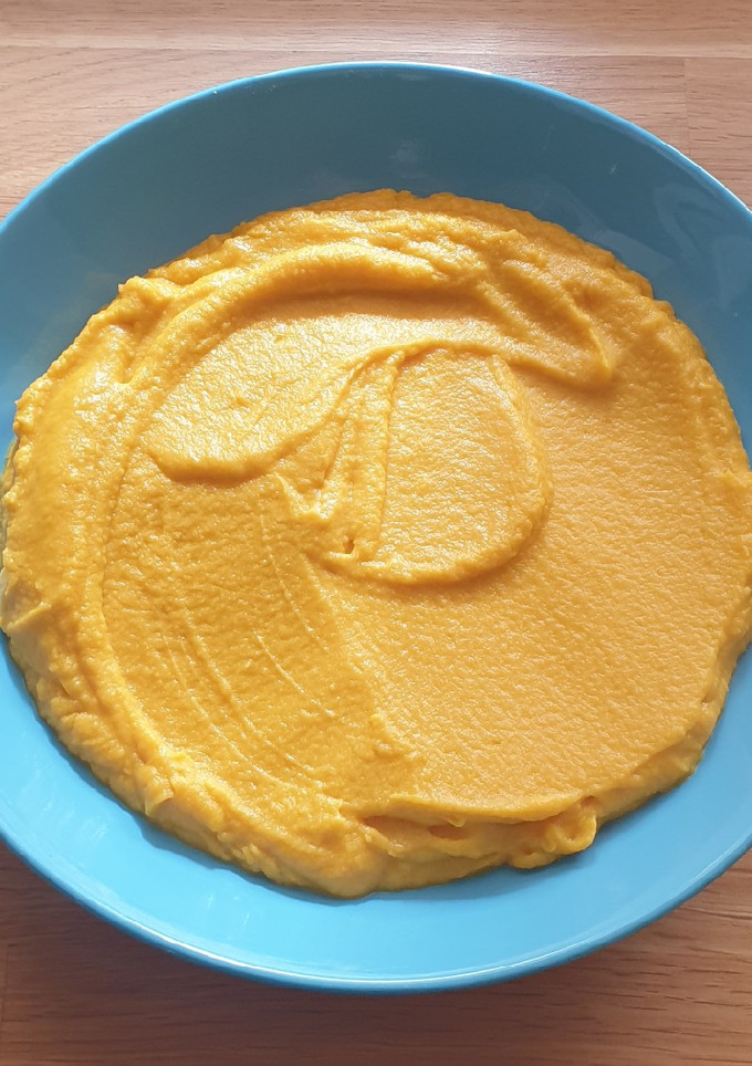 Una foto de Crema de garbanzos y zanahoria