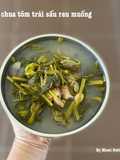 Canh chua tôm trái sấu rau muống