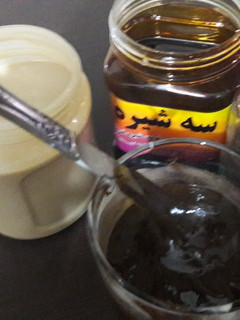 عکسی از دستور ارده سه شیره شکلات صبحانه مادرانه