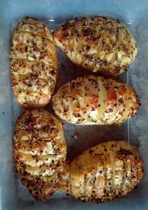 A picture of Grilled potatoes.