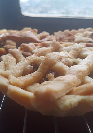 Una foto de Tarta de manzana con crumbles