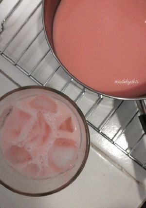 Foto resep Pink Lava TANPA SANTAN