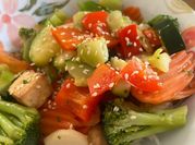 A picture of courgette stir fry