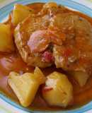 Lomitos de cerdo estofado