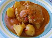 Una foto de lomito de cerdo en olla