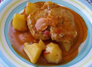 Una foto de Lomitos de cerdo estofado