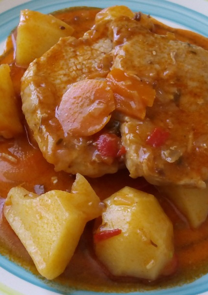 Una foto de Lomitos de cerdo estofado