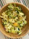 Ensalada con naranja y col
