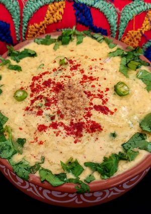 A picture of Pahadi Cucumber Raita.