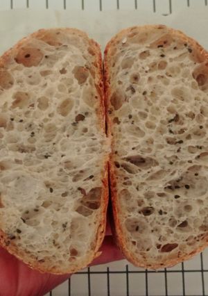 Foto resep Mix Seeds Sourdough Bread (Kabuki Gold)