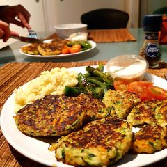 A picture of Basil vege burgers 🌱🍔.