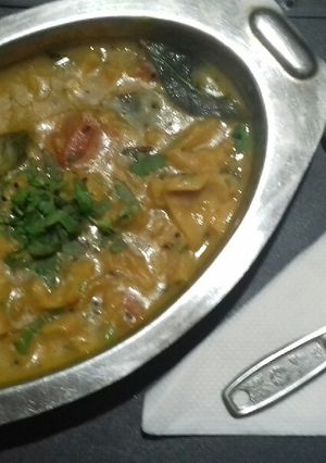 A picture of Dal dhokli.