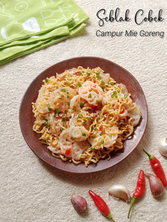 Foto resep Seblak Cobek Campur Mie Goreng