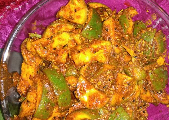 Aam Ka Achaar Or Raw Mango Pickle Recipe By Manisha S Desi Kitchen Cookpad