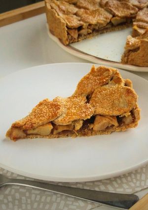 Zab- és tönkölylisztes almás pite recept fotója