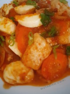 Foto resep Putih Telur & Tahu Saus Padang