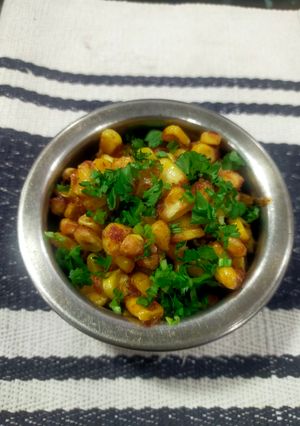 A picture of Masala Crispy Sweet Corn For Rainy Days Craving.