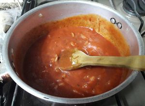 Una foto de Salsa para pizza