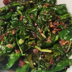 A picture of Wilted Spinach.