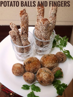 आलू फिंगर और बॉल्स (aloo finger aur balls recipe in Hindi) रेसिपी मुख्य फोटो
