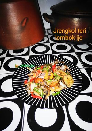 Foto resep Jrengkol teri kering cabe ijo