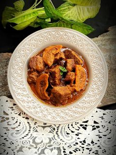 সাতকরায় মাংস ভূণা। রেসিপির প্রধান ছবি