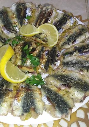 صورة لوصفة سردين مقلي بدون زيت