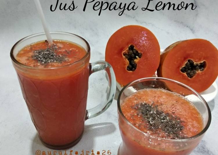 Resep Jus Pepaya Lemon yang Lezat Sekali