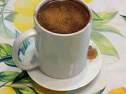 Una foto di cioccolata polvere