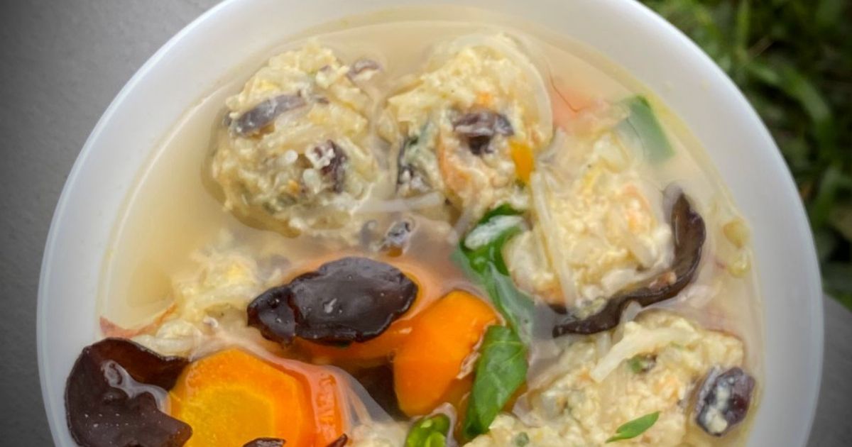 Resep Sup Bakso Serabut / Bakso Rambutan/ Bakso Lohua oleh Dapoer ...