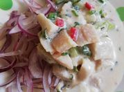 Una foto de reineta con cilantro