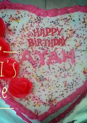 Foto resep Kue Tart Basic Rainbow Cake