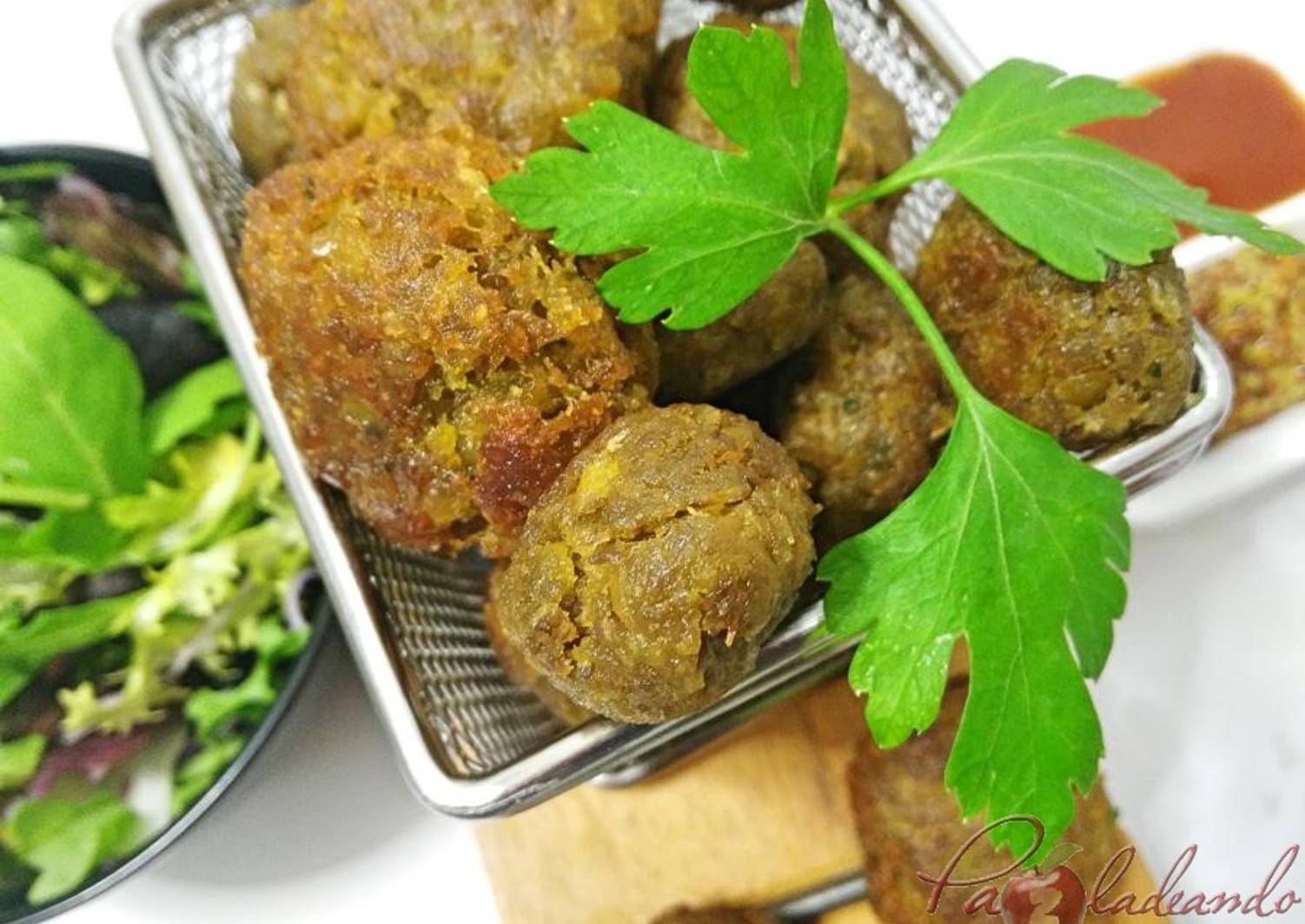 Falafel de lentejas 'Apto para personas con diabetes' Receta de PaZladeando Las recetas de Paz