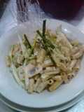 Pasta (Rigatones) en salsa al bosque