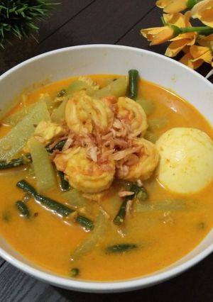 Foto resep Resep Lontong Sayur Labu Siam Udang