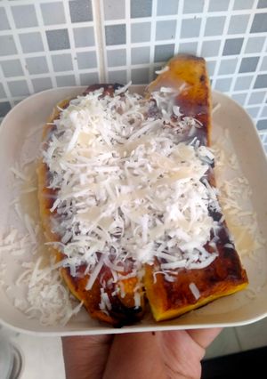 Foto resep 47. Pisang Bakar Keju