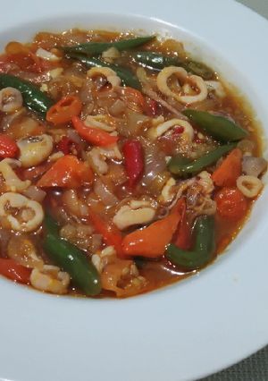 Foto resep Cumi Saus Padang