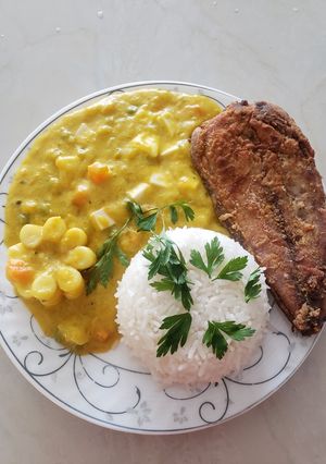 Una foto de Locro de Zapallo