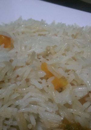 A picture of Fried carrot rice.
